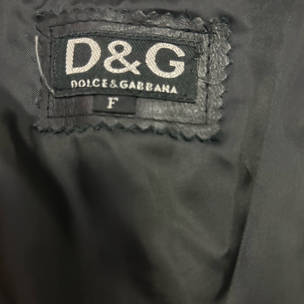 Dolce & Gabbana Elegant Genuine Leather Black Outerwear Vest